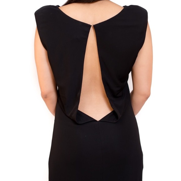 low back black dresses